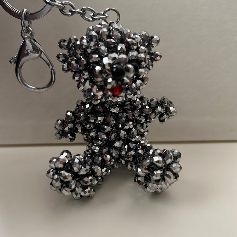 Beaded Bear Keychain / Fob
